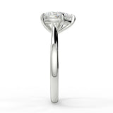 Solitaire Engagement Ring Featuring 1.33 CT Pear Moissanite 6
