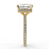 Hidden Halo Engagement Ring Featuring 2.50 CT Radiant Moissanite 3