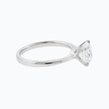 1.50 CT Round Shaped Moissanite Solitaire Engagement Ring 3