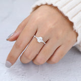 Cluster Pave Engagement Ring Featuring 1.33 CT Oval Moissanite 2