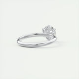 Solitaire Bezel Engagement Ring Featuring 1.35 CT Round Moissanite 3