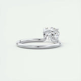 Solitaire Bezel Engagement Ring Featuring 1.91 CT Oval Moissanite 3