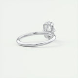 Solitaire Engagement Ring Featuring 1.91 CT Emerald Moissanite 3