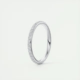 Full Eternity Wedding Band Featuring 0.74 TCW Round Moissanite 4