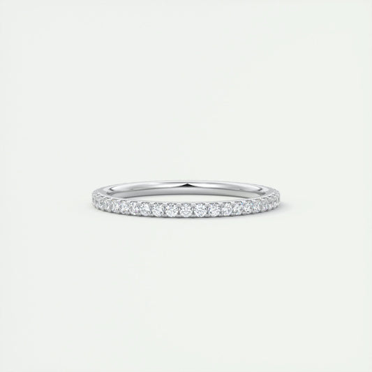 Full Eternity Wedding Band Featuring 0.36 TCW Round Moissanite 1