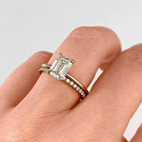Solitaire Engagement Ring Featuring 1.91 CT Emerald Moissanite 25