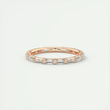 Eternity Wedding Band Featuring 1.02 TCW Baguette Moissanite 10