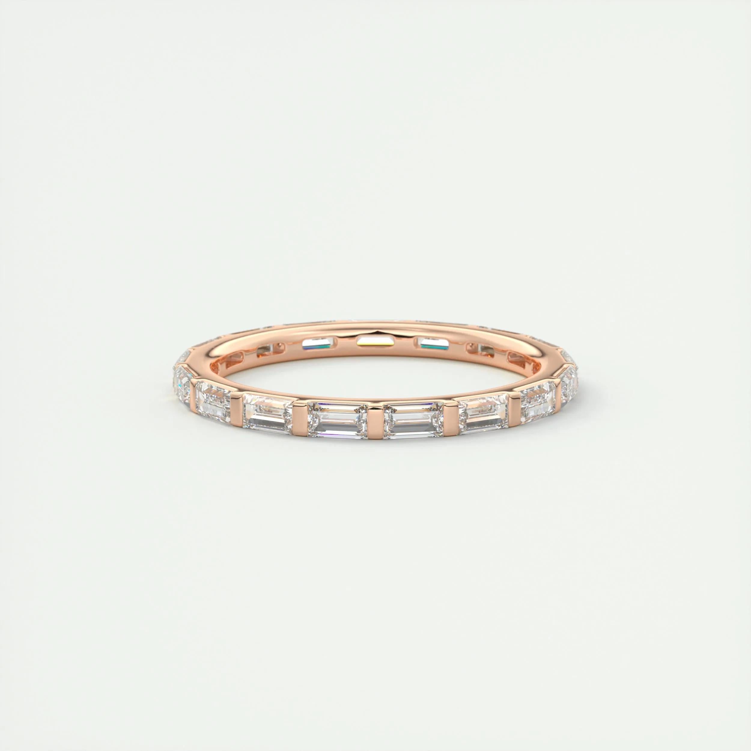 Eternity Wedding Band Featuring 1.02 TCW Baguette Moissanite 10