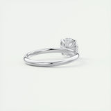 Solitaire Engagement Ring Featuring 1.35 CT Round Moissanite 3