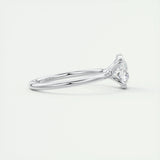 Solitaire Bezel Engagement Ring Featuring 2.15 CT Cushion Moissanite 3