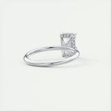 Hidden Halo Engagement Ring Featuring 2.10 CT Radiant Moissanite 3