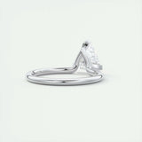 Solitaire Bezel Engagement Ring Featuring 1.44 CT Trillion Moissanite 3