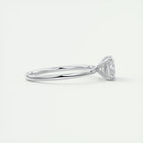 Solitaire Engagement Ring Featuring 1.91 CT Emerald Moissanite 3