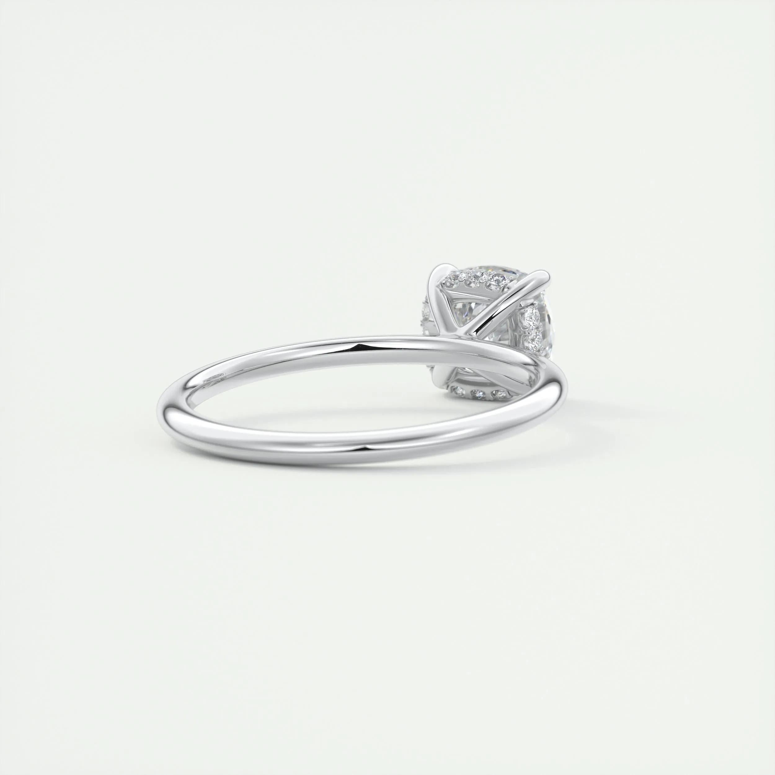 Hidden Halo Engagement Ring Featuring 2.15 CT Cushion Moissanite 3