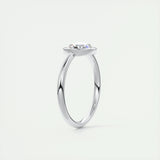 Solitaire Engagement Ring Featuring 1.19 CT Round Moissanite 5