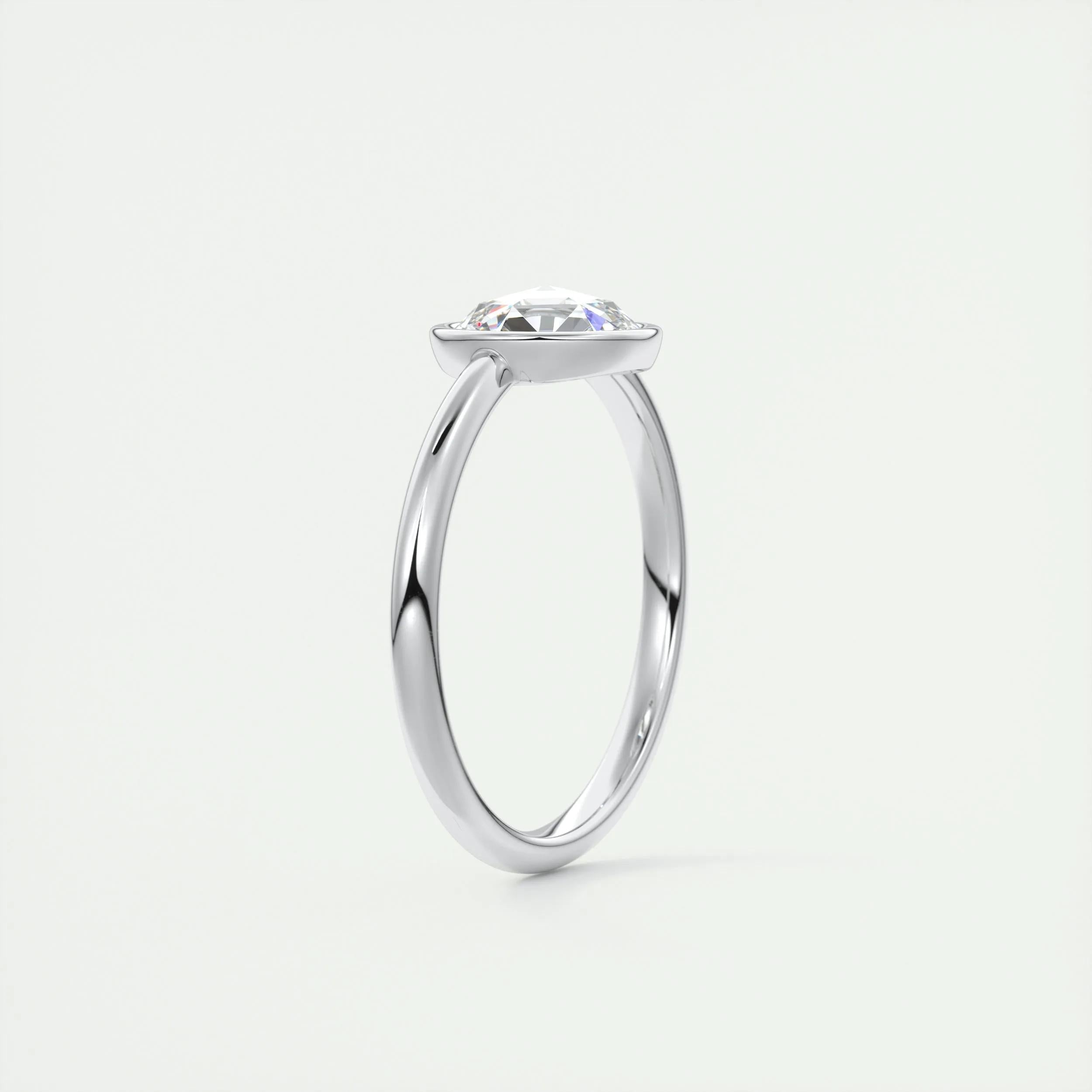 Solitaire Engagement Ring Featuring 1.19 CT Round Moissanite 5