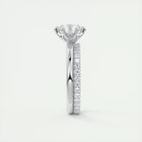 Solitaire Bezel Engagement Ring Featuring 1.35 CT Round Moissanite 5