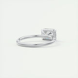 Solitaire Engagement Ring Featuring 1.91 CT Emerald Moissanite 4