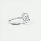 Solitaire Bezel Engagement Ring Featuring 2.15 CT Cushion Moissanite 4