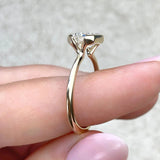 Solitaire Bezel Engagement Ring Featuring 1.91 CT Emerald Moissanite 25