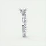 Solitaire Engagement Ring Featuring 1.35 CT Round Moissanite 5
