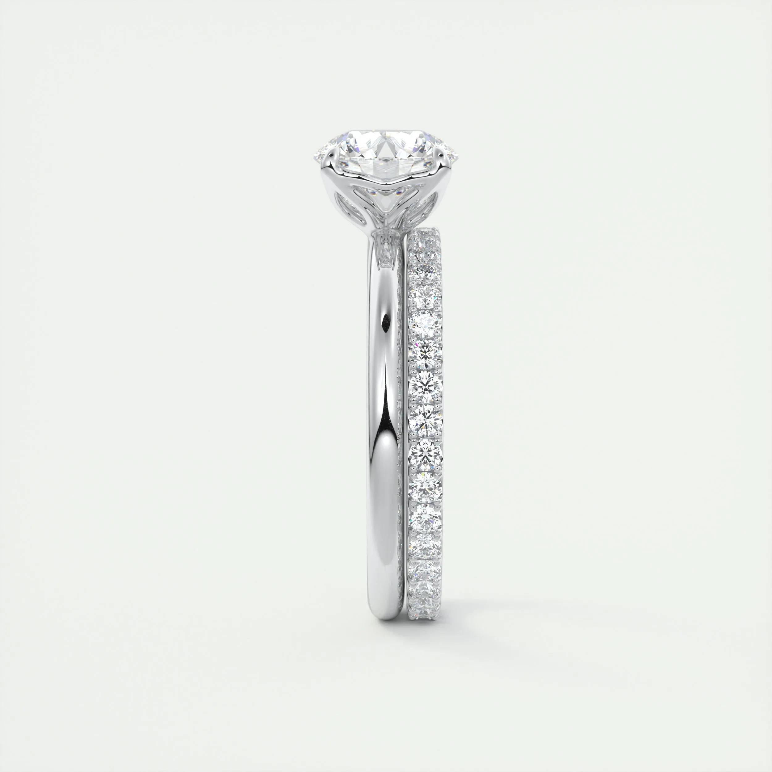 Solitaire Engagement Ring Featuring 1.35 CT Round Moissanite 5