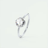 Solitaire Engagement Ring Featuring 1.19 CT Round Moissanite 4