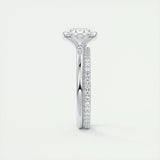 Solitaire Engagement Ring Featuring 1.91 CT Oval Moissanite 5