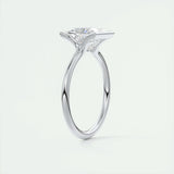 Solitaire Bezel Engagement Ring Featuring 2.08 CT Princess Moissanite 6