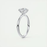 Solitaire Engagement Ring Featuring 1.35 CT Round Moissanite 6