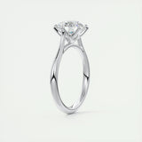 Solitaire Engagement Ring Featuring 1.35 CT Round Moissanite 5