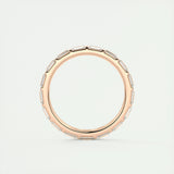 Eternity Wedding Band Featuring 1.02 TCW Baguette Moissanite 13