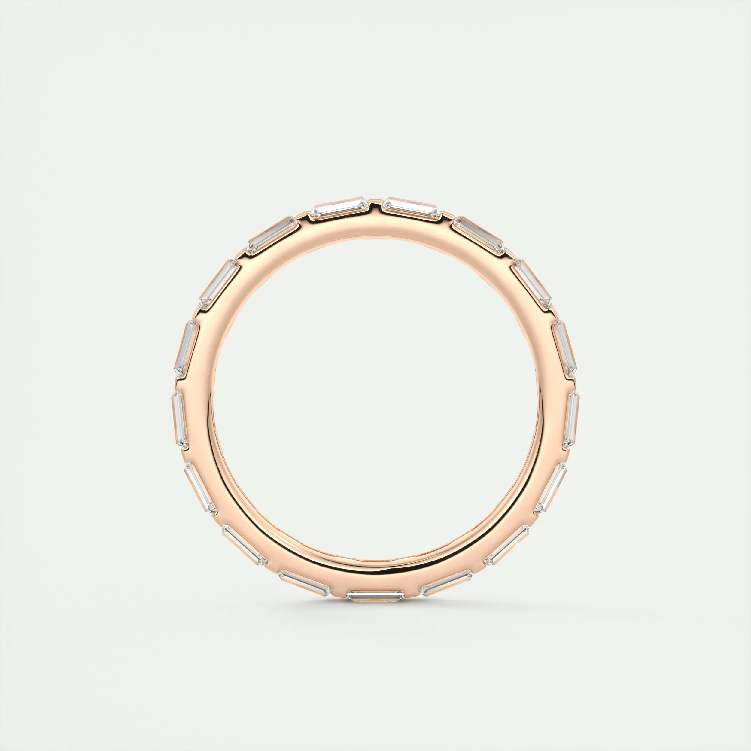 Eternity Wedding Band Featuring 1.02 TCW Baguette Moissanite 13