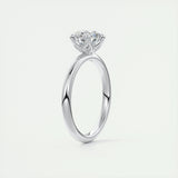 Solitaire Bezel Engagement Ring Featuring 1.35 CT Round Moissanite 6