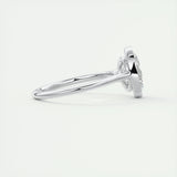 Solitaire Bezel Engagement Ring Featuring 1.91 CT Oval Moissanite 3