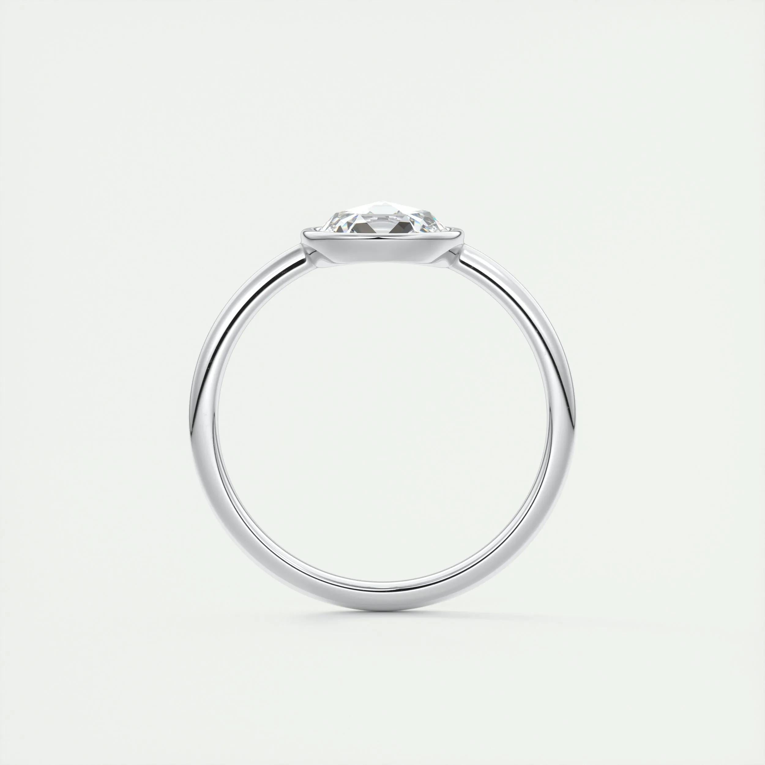 Solitaire Engagement Ring Featuring 1.19 CT Round Moissanite 7