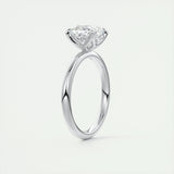 Solitaire Engagement Ring Featuring 1.49 CT Cushion Moissanite 6