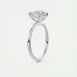 Hidden Halo Engagement Ring Featuring 2.0 CT Round Moissanite 6