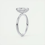 Hidden Halo Engagement Ring Featuring 2.10 CT Radiant Moissanite 6