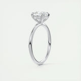 Hidden Halo Engagement Ring Featuring 2.15 CT Cushion Moissanite 6