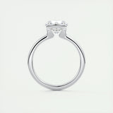 Solitaire Bezel Engagement Ring Featuring 2.0 CT Round Moissanite 7