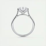 Solitaire Engagement Ring Featuring 1.35 CT Round Moissanite 6