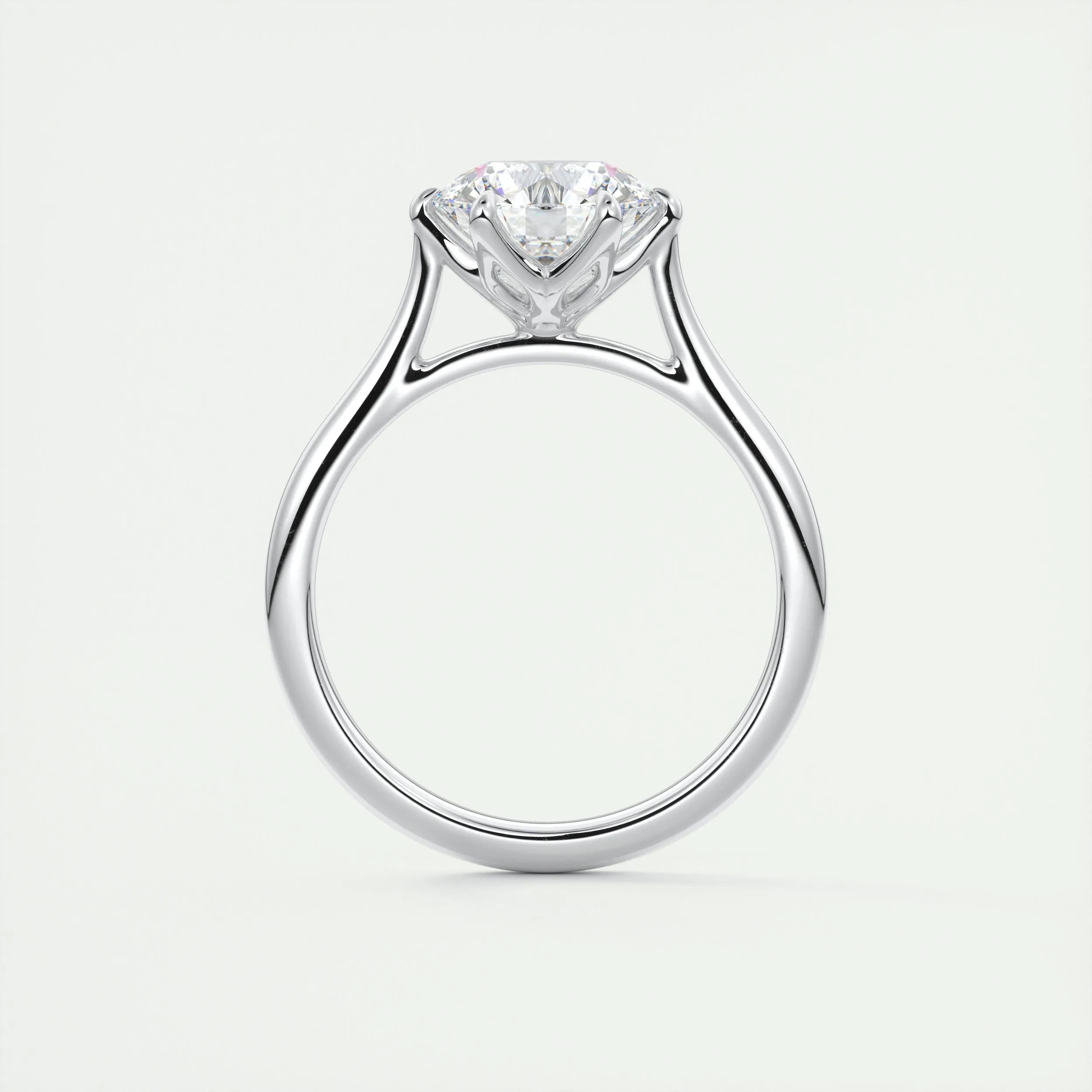 Solitaire Engagement Ring Featuring 1.35 CT Round Moissanite 6