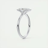 Solitaire Bezel Engagement Ring Featuring 2.10 CT Radiant Moissanite 6