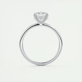 Hidden Halo Engagement Ring Featuring 2.15 CT Cushion Moissanite 7