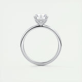 Solitaire Engagement Ring Featuring 1.35 CT Round Moissanite 7