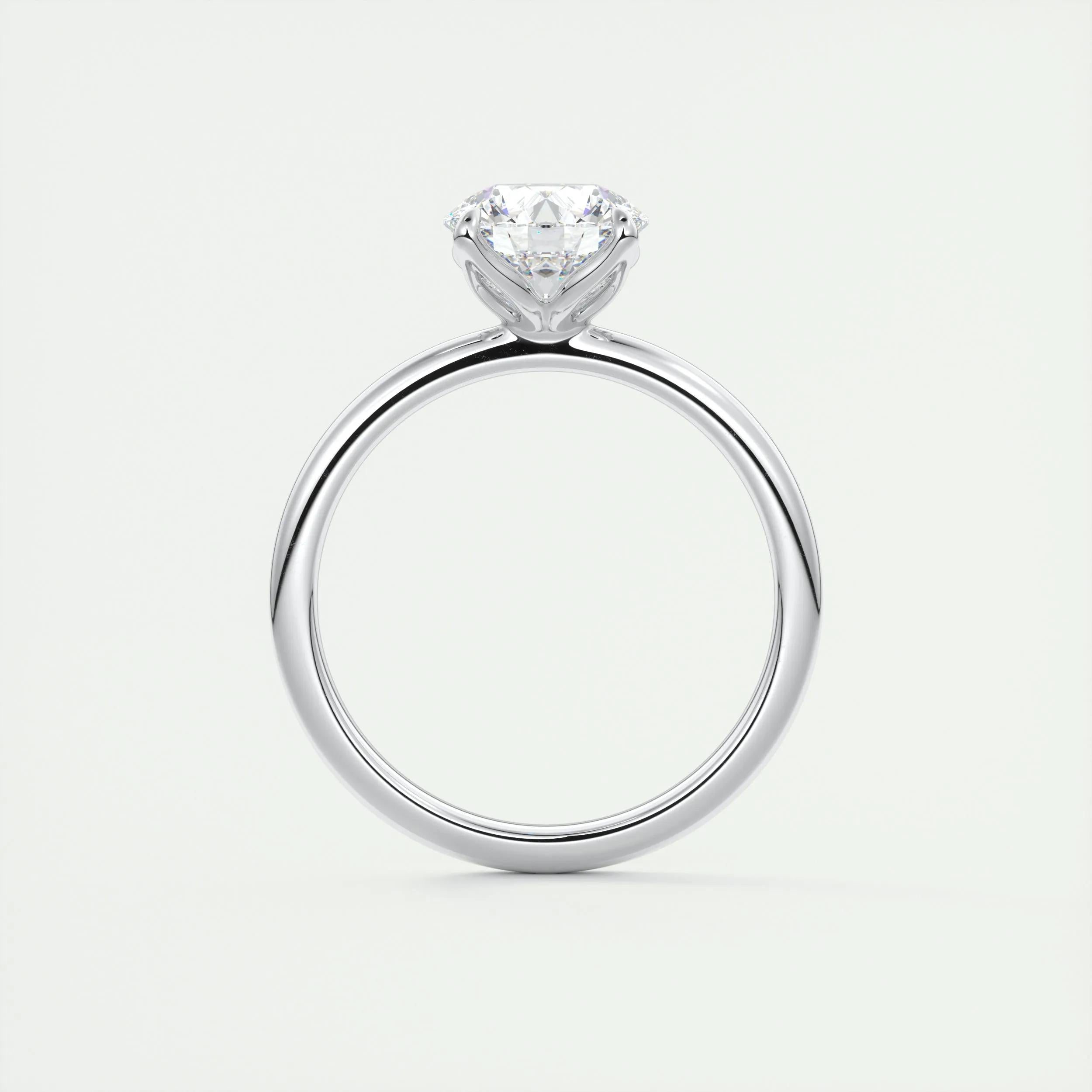 Solitaire Engagement Ring Featuring 1.35 CT Round Moissanite 7
