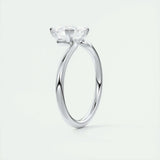 Solitaire Bezel Engagement Ring Featuring 1.44 CT Trillion Moissanite 6
