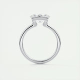 Solitaire Engagement Ring Featuring 1.91 CT Oval Moissanite 7