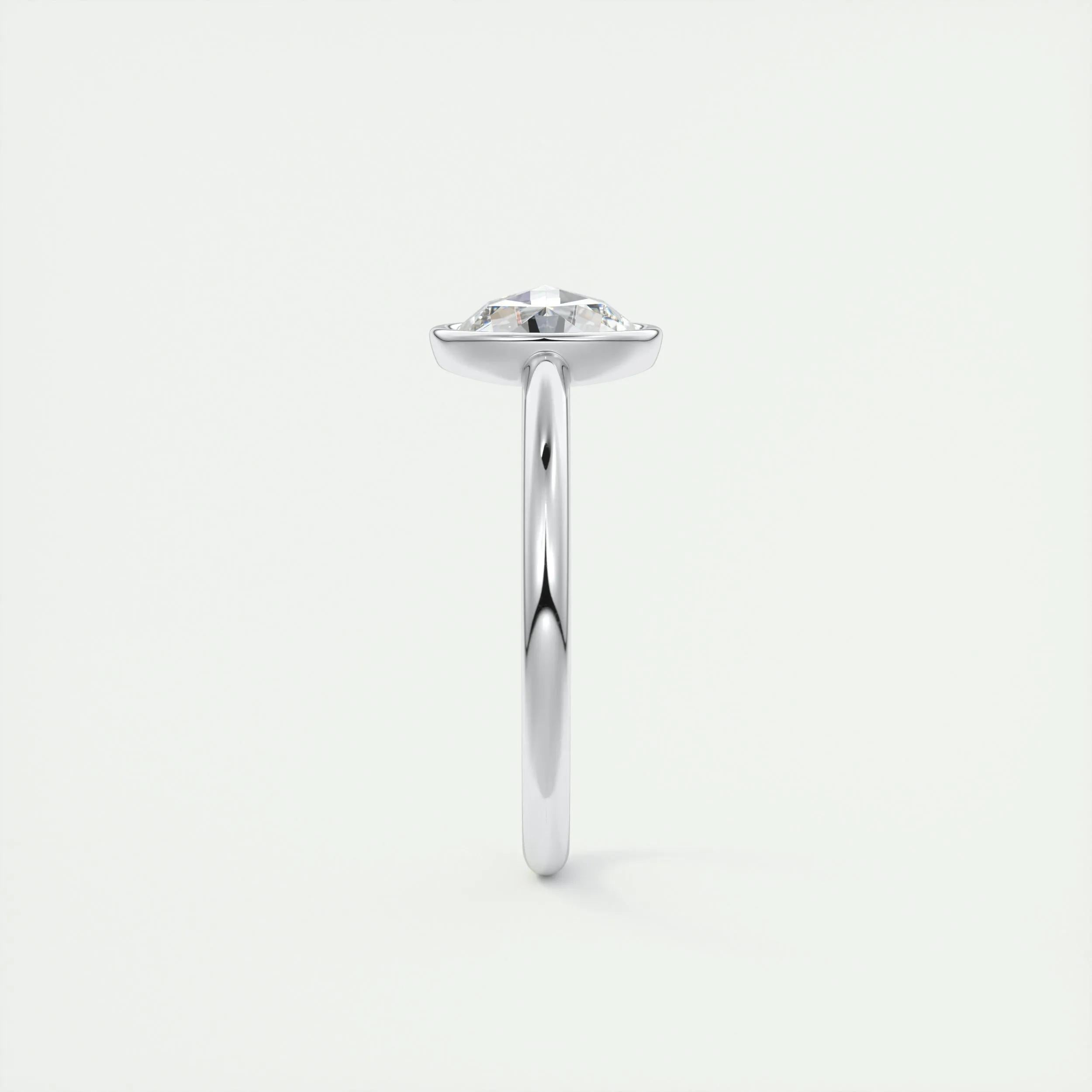 Solitaire Engagement Ring Featuring 1.19 CT Round Moissanite 6